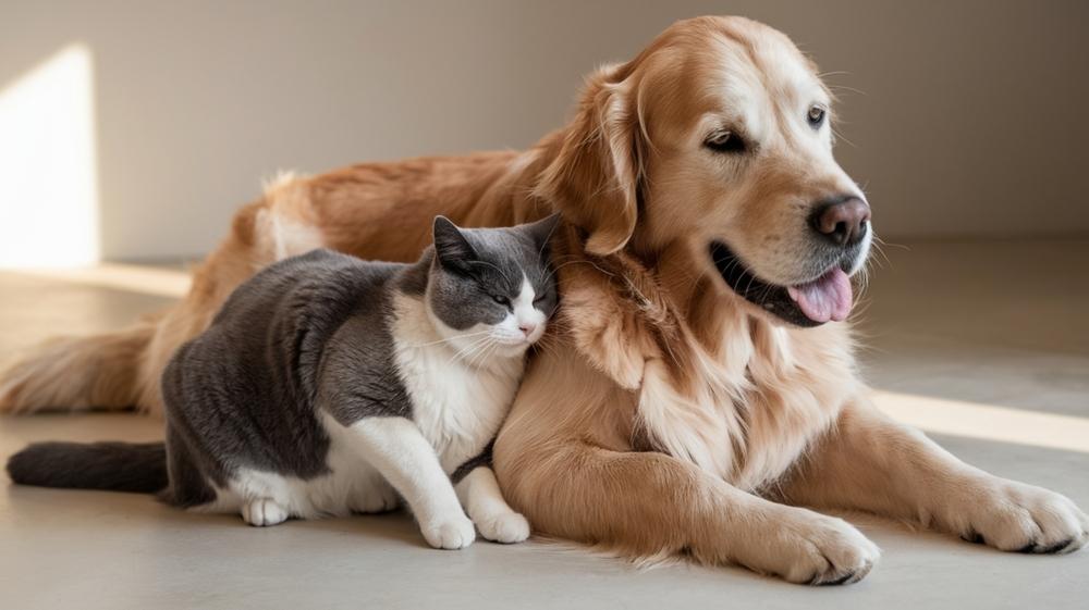 Dog with a cat